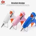 JCD 20W pistolet à colle thermofusible bricolage Mini pistolets industriels ménagers température de chaleur Thermo EU/US outil de réparation utiliser des bâtons de colle 7mm