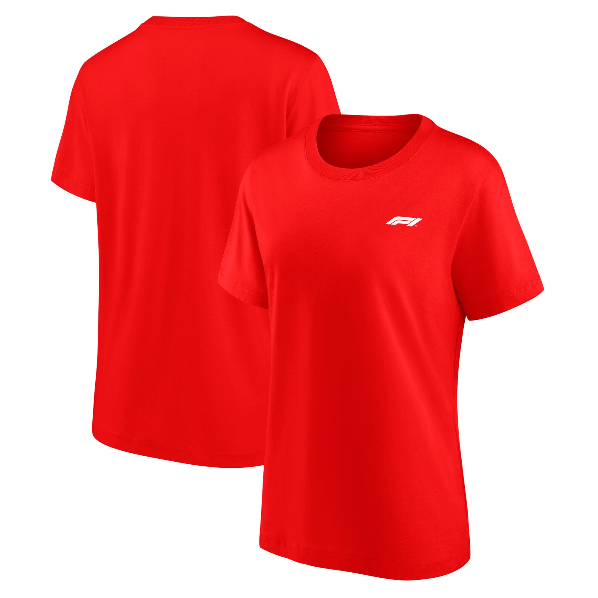 Formula 1 Essentials Small T-Shirt mit Wappen – Feuerrot – Damen