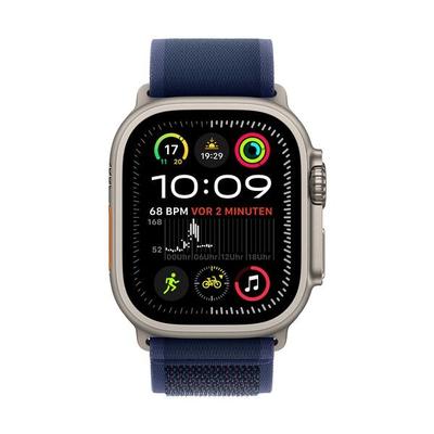 Apple Smartwatch »Apple Watch Ultra 2« 49 mm Cellular Trail Loop Armband M/L grau