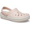 Clog CROCS "Crocband Clog", Damen, Gr. 38, beige (quartz), Croslite, sportlich, Schuhe, Sommerschuh, Schlappen, Hausschuh mit zweifarbiger Laufsohle
