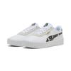 Sneaker PUMA "Carina 3.0 Snake Chic Damen", Gr. 39, weiß (weiß vapor gray aged silber), Obermaterial: Textil, Kuhleder, Synthetik; Futter: Textil; Innensohle: Textil; Laufsohle: Gummi, Schuhe
