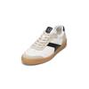 Sneaker MARC O'POLO "aus edlem Rindleder", Herren, Gr. 46, weiß (weiß, schwarz), Obermaterial: 100% Leder (Rind), unifarben, casual, Schuhe