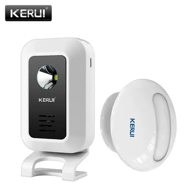 KERUI M7 Welcome Motion Sensor Security Alarm 32 Songs DoorBell Chime Wireless Smart Home LED Night