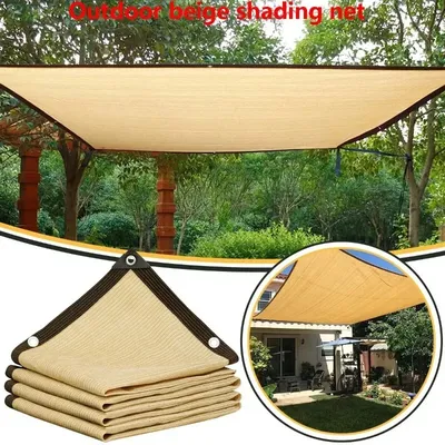 Garden Sunshade Net Terrace Camping Sunshade Net UV Protection Sunscreen Fabric Anti-ultraviolet