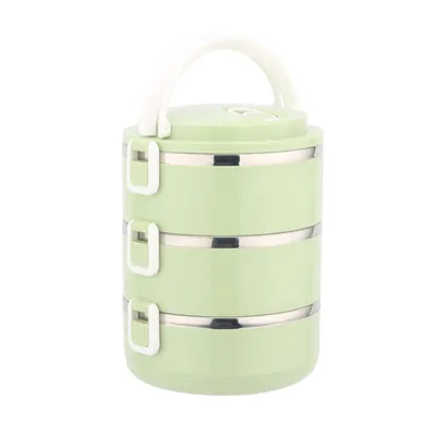 1/3Layer Portable Stainless Steel Thermal Lunch Box Multi-Purpose Microwave Bento Box With Lids