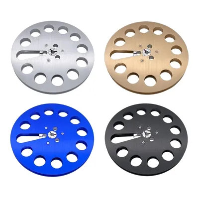 High-Quality 7-Inch Aluminum Tape Reel with 12 Holes for Analog Audio 7" X 1/4" Metal Tape Roll