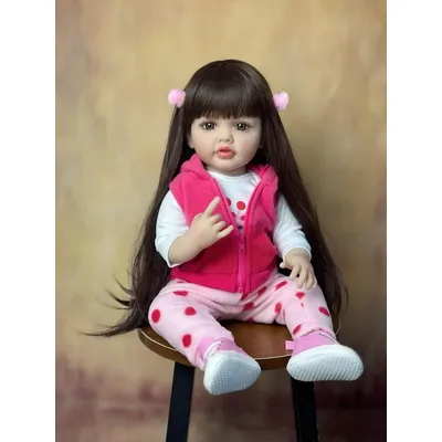 48/55 CM Full Silicone Body Reborn Baby Girl Doll Vinyl Classic Dress Up Birthday Gift Bath Toy