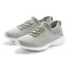 Sneaker LASCANA, Damen, Gr. 43, grau (hellgrau), Obermaterial: 100% Textilmaterial. Futter: 100% Textilmaterial. Decksohle: 100% Textilmaterial. Laufsohle: 100% Synthetik, unifarben, Glitzer, feminin, Schuhe Slip-on-Sneaker, mit modischer...