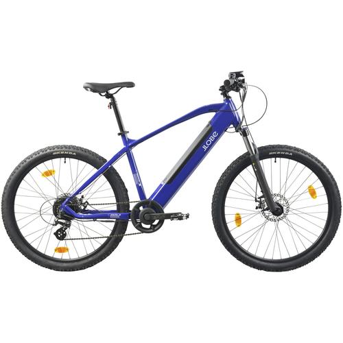 E-Bike LLOBE ""Mountain E-Bike 27,5"" Summit"" Gr. 47, blau, E-Bikes, 47cm, 27,5 Zoll (69,85cm)