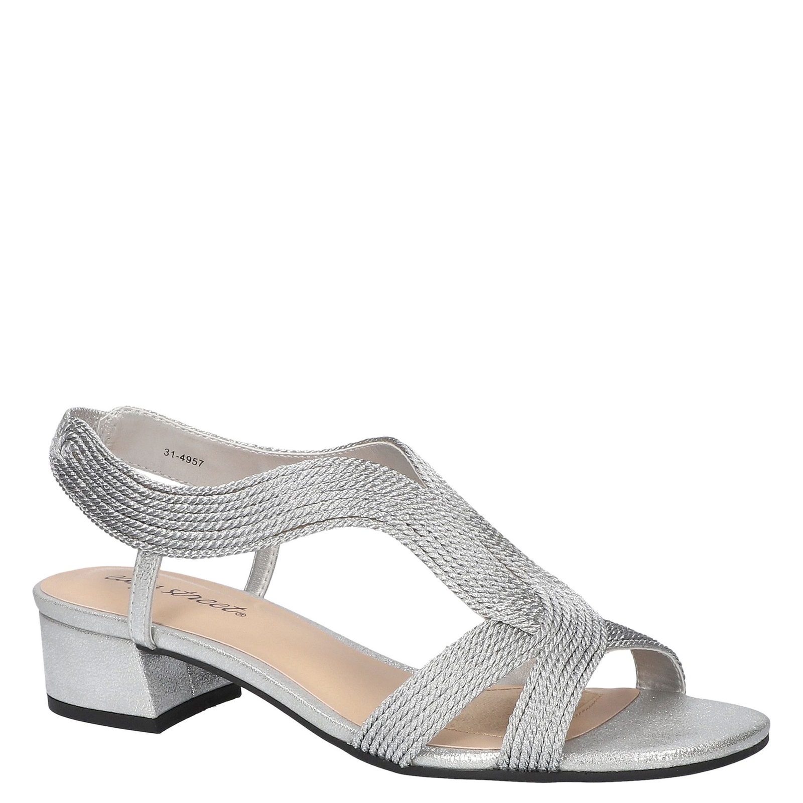Easy Street Festival - Womens 10 Silver Sandal W