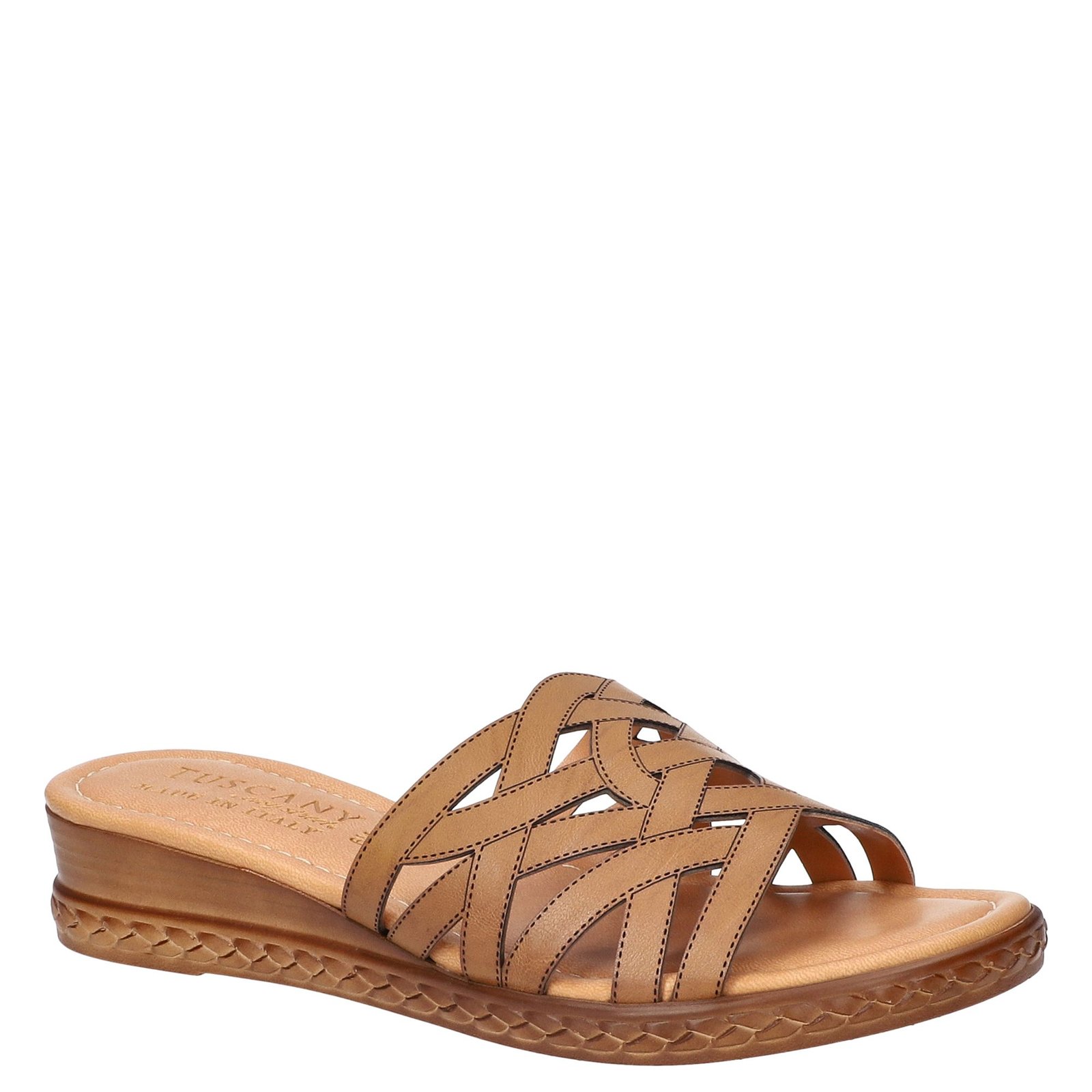 Tuscany by Easy Street Edda - Womens 10 Brown Sandal W