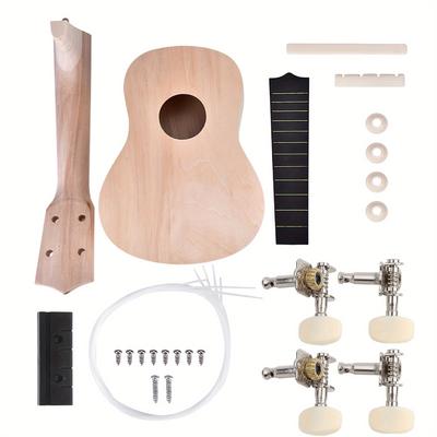 TEMU Deko 21inch Basswood 4 String Ukelele Kit Instrument Accessory