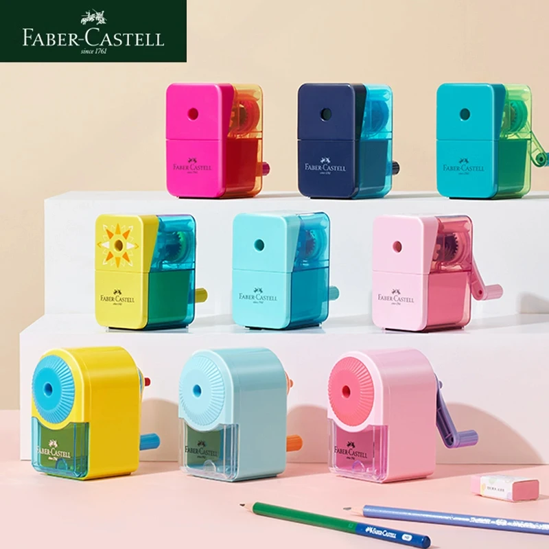 Faber-Castell geht automatisch ein Bleistiftspitzer, Desktop-Rotations-Anti-Klebeblei, zweiter Gang, handgekurbelter Spitzer Image
