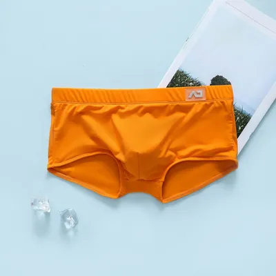 Herren-Badehose für Jugendliche, sexy, niedrige Taille, Ausbuchtungsbeutel, schnell trocknend, Image