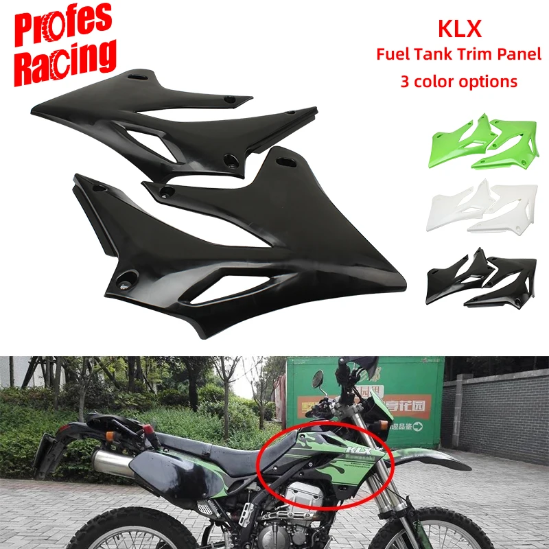 Per Kawasaki una coppia ABS coperchio laterale anteriore KLX250 KLX300 1993 - 2007 KLX 250 300 serbatoio carburante protezione piastra carenatura carenatura laterale