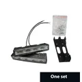 2PCS Luci di marcia diurna a LED DRL 4 LED Luce a LED per auto 6000K Nero Shell Colore bianco 12V Accessori per auto