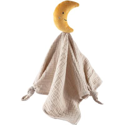 Schmusetuch STERNTALER "Mond", Baby, beige, Flausch, Musselin, Baumwolle, Polyester, Schnuffeltücher Image