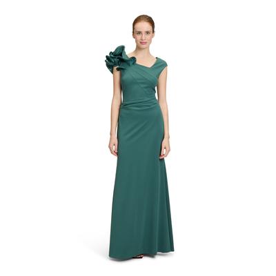 Abendkleid VERA MONT "Vera Mont Abendkleid figurbetont", Damen, Gr. 40, Normalgrößen, grün (schwarz emerald), Cru00eape, Obermaterial: 95% Polyester, 5% Elasthan. Besatz: 100% Polyester. Futter: 100% Polyester., elegant, figurbetont lang,... Image