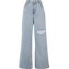 Bequeme Jeans 2Y STUDIOS "2Y Studios 2Y Diala Wide Baggy Jeans", Damen, Gr. 32, Normalgrößen, blau (lightblau), 100% Baumwolle, unifarben, casual, Jeans