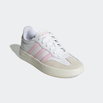 Sneaker ADIDAS SPORTSWEAR "BARREDA", Gr. 38, cloud weiß, clear pink, sanftes weiß, Synthetik, Leder, sportlich, Schuhe R