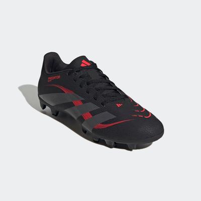 Fußballschuh ADIDAS PERFORMANCE "PREDATOR CLUB FG/MG", Gr. 42, core schwarz, grau four, lucid rot, Synthetik, sportlich, Schuhe, für Rasenplätze Image