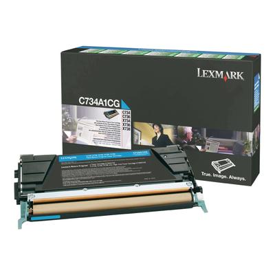 Original Lexmark C734A1CG Toner Cyan