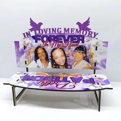 4 Sets/Lot 11/14 Inch Sublimation Blanks Memorial Benches For Memory Gifts