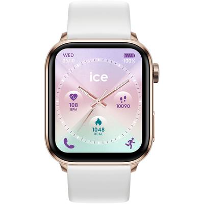 Smartwatch ICE-WATCH "ICE smart 3.0 - 1.78 AMOLED - GPS", weiß, Smartwatches, Armbanduhr, Damenuhr, Silikonarmband, Bluetooth,digital Image
