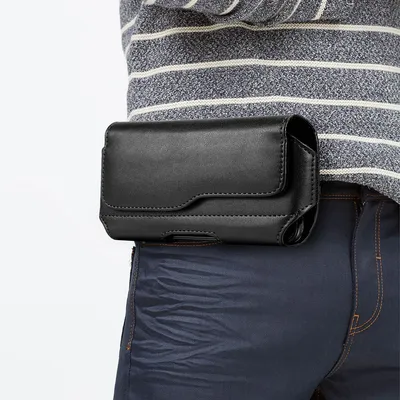 Horizontale Leder Handy Gürtel Clip Holster Tasche Schnalle Halter Fall Abdeckung Für 3,5 zoll-7,5 zoll Telefon iPhone Samsung