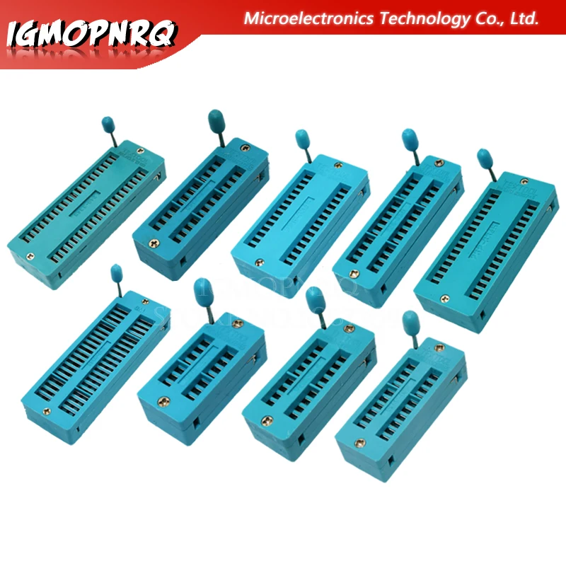 1 Stück 14 16 18 20 24 28 32 40 p Stift 2,54mm grüner Dip Universal Zif IC Sockel Test Löt typ IC Stecker Buchse Tests itz