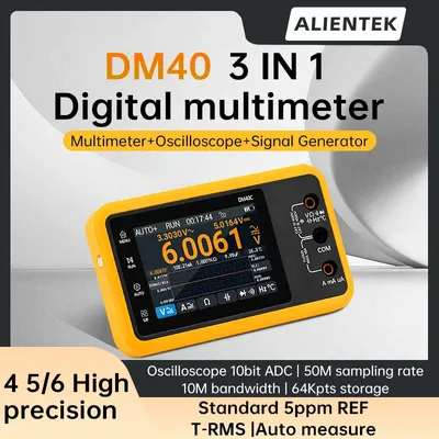 ALIENTEK DM40 Digital Multimeter Oscilloscope Signal Generator 3 in 1 50M Sample rate Voltage Diode Handheld Automotive Tools