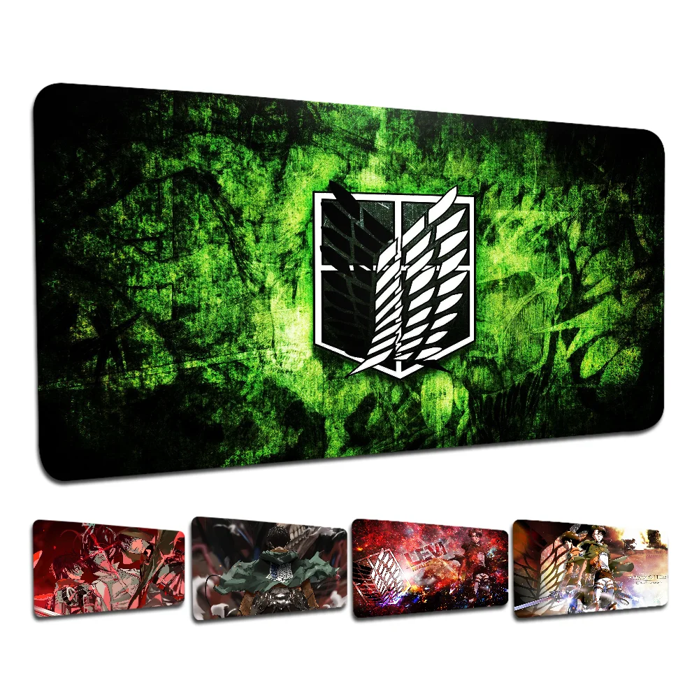 Anime Attack-On-Titan Levi-Ackerman Custom Skin PC Gaming Mauspad Gamer Schreibtischmatten Tastatur Pad Mause Pad Muismat Image