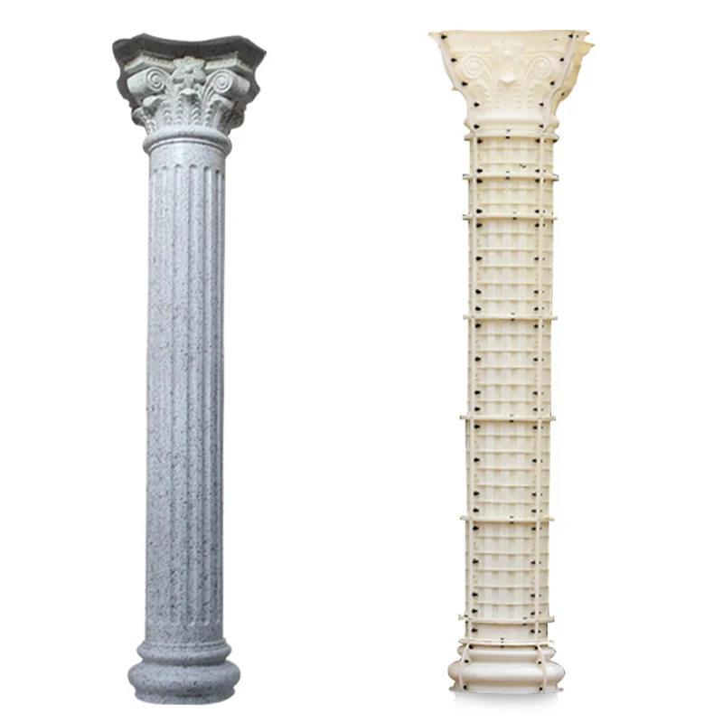 Römische Betonsäule aus ABS-Kunststoff, 20 cm x 210 cm, europäische Säulenkonstruktionsformen für Garten, Villa, Haus Image
