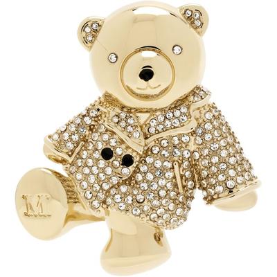 Shiny Bear Brooch - Metallic - Max Mara Brooches