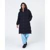 Steppmantel FRESHLIONS "Helena", Damen, Gr. M, schwarz, 100% Polyester, unifarben, casual, normal, Langarm, Mäntel, mit langem Schnitt