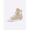 Sneaker ANDREA CONTI, Damen, Gr. 40, beige (creme, weiß), Leder, Glattleder, Rindsleder, modisch, Schuhe