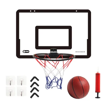 Basketball Stand, Indoor and Outdoor Basketball Backboard Wall Mounted Adhesive Hook for Gyms