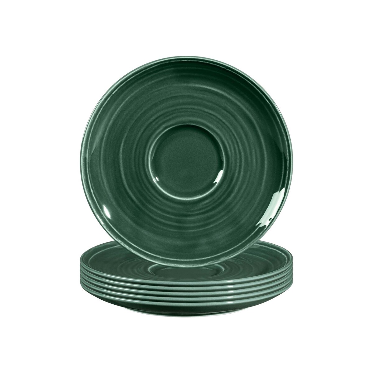 Seltmann Weiden Terra Kombi-Untertasse ø 16,1 cm moosgrün 6er Set Image