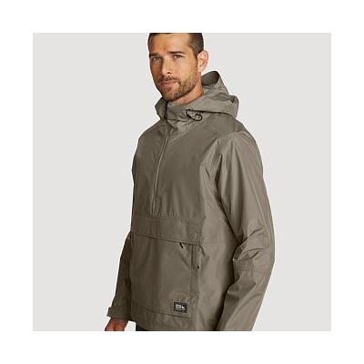Eddie Bauer Men's RainPac Waterproof Anorak Waterproof Rain Jacket - Mushroom - Size M
