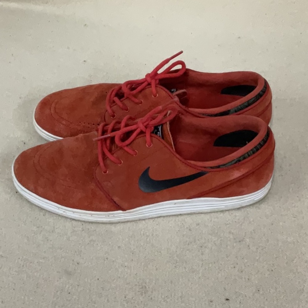 Nike Shoes | Euc Mens Nike Skateboarding Shoes | Color: Black/Orange | Size: 9.5