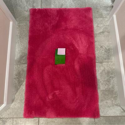 Kate Spade Bath | Kate Spade 27 X 45 Vivid Snapdragon Pink Luxury Plush Rubber Back Bathroom Rug | Color: Pink | Size: Os