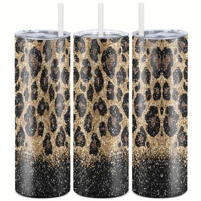 TEMU 1pc, 20 Oz Tumbler, Leopard Spot Funny Print Mug Tumbler, Travel Tumbler For Wedding Birthday Graduation Party, Birthday Christmas Gifts For Women Mom Sisters Teacher Coworker, Household Gadgets