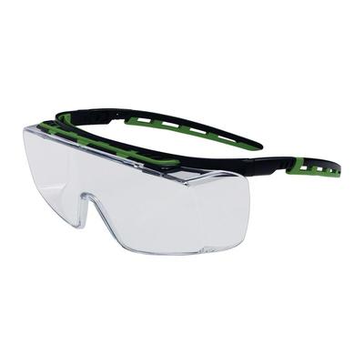 Pro fit 9930 Schutzbrille Kubik en 166, en 170 Bügel schwarz/grün, Scheibe klar Image
