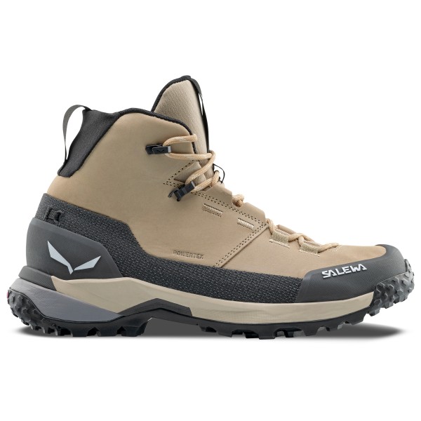 Salewa - Women's Puez Leather Mid PTX - Wanderschuhe 38,5 | EU 38,5 beige/grau