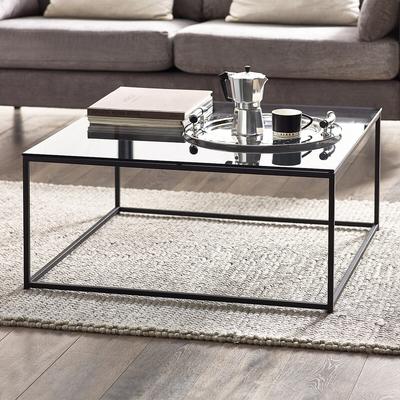 Dallas Smoked Glass Square Coffee Table