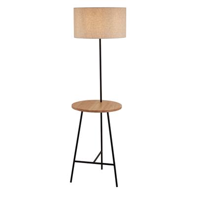 Asymetric Floor Lamp with Integrated Shelf