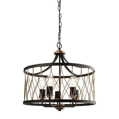 Rustic Bronze Pendant Light