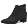 Stiefelette TAMARIS, Damen, Gr. 39, schwarz, Textil, Veloursleder, elegant, Schuhe, Blockabsatz, Businessschuh, Ankleboots mit Stretcheinsatz