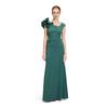 Abendkleid VERA MONT "Vera Mont Abendkleid figurbetont", Damen, Gr. 48, Normalgrößen, grün (schwarz emerald), Cru00eape, Obermaterial: 95% Polyester, 5% Elasthan. Besatz: 100% Polyester. Futter: 100% Polyester., elegant, figurbetont lang,...