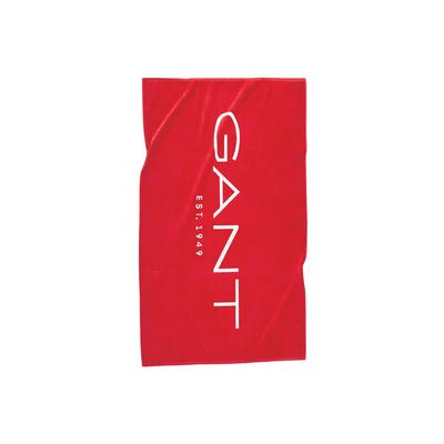 Strandtuch GANT "Strandtuch BEACH TOWEL GANT EST.1949 1er Pack" Gr. M, rot (hellrot), B:100cm L:180cm, Frottier, Obermat